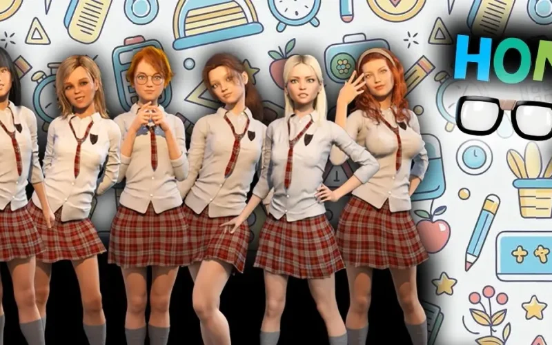 HomeWork Master cover 0.192 – Ren'Py adult game by Pervy Bunny Games free download