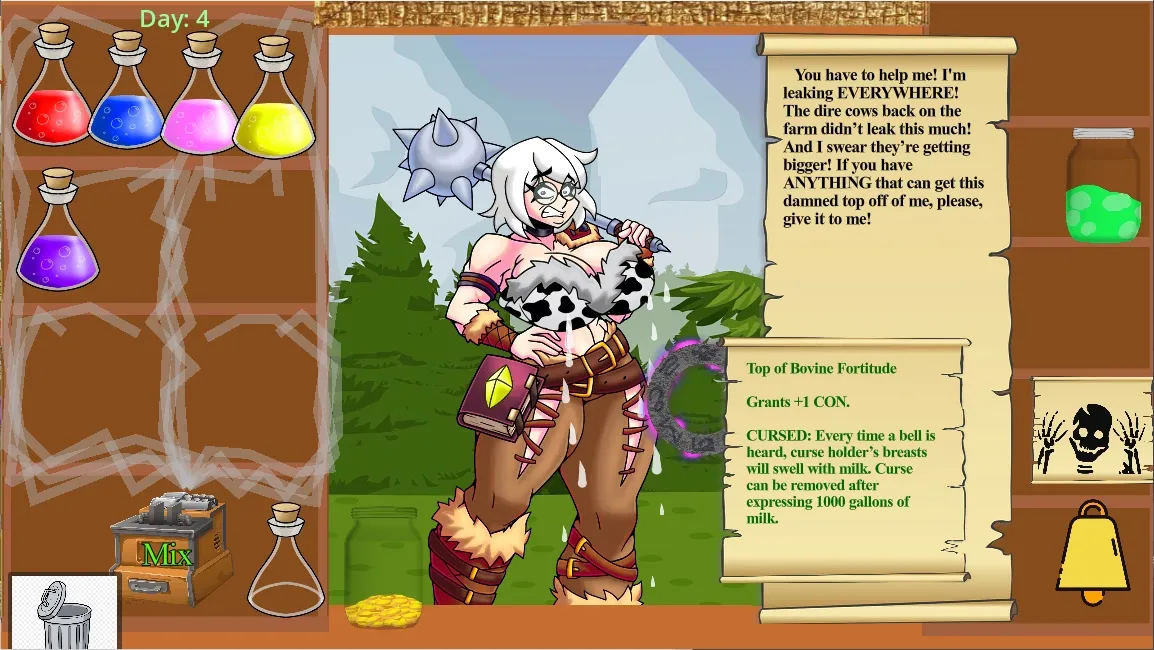 One Potion Please! gameplay screenshot 1 (Godot adult game) by CoderGuy111 – free download