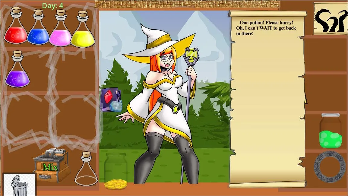 One Potion Please! gameplay screenshot 5 (Godot adult game) by CoderGuy111 – free download