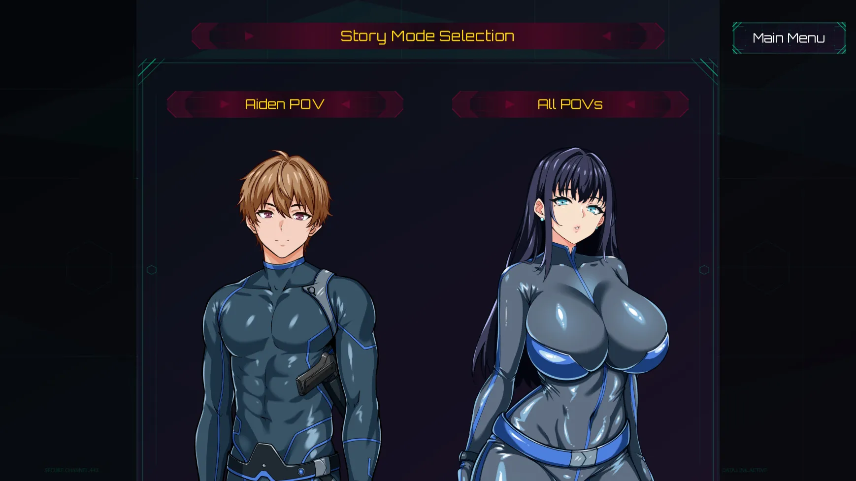 Falling Undercover: Nox Syndicate gameplay screenshot 3 (Ren'Py adult game) by Azienda – free download