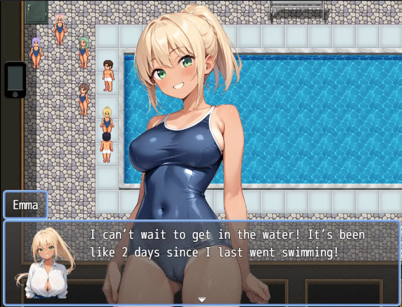 NurTureR High gameplay screenshot 5 (RPGM adult game) by DrBoki – free download