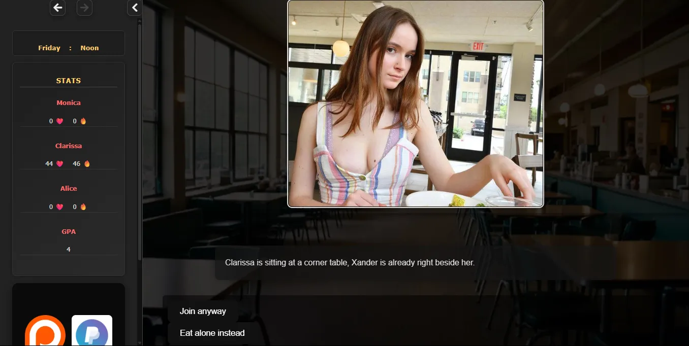 The Dormroom Conundrum gameplay screenshot 5 (HTML adult game) by AnonDux – free download
