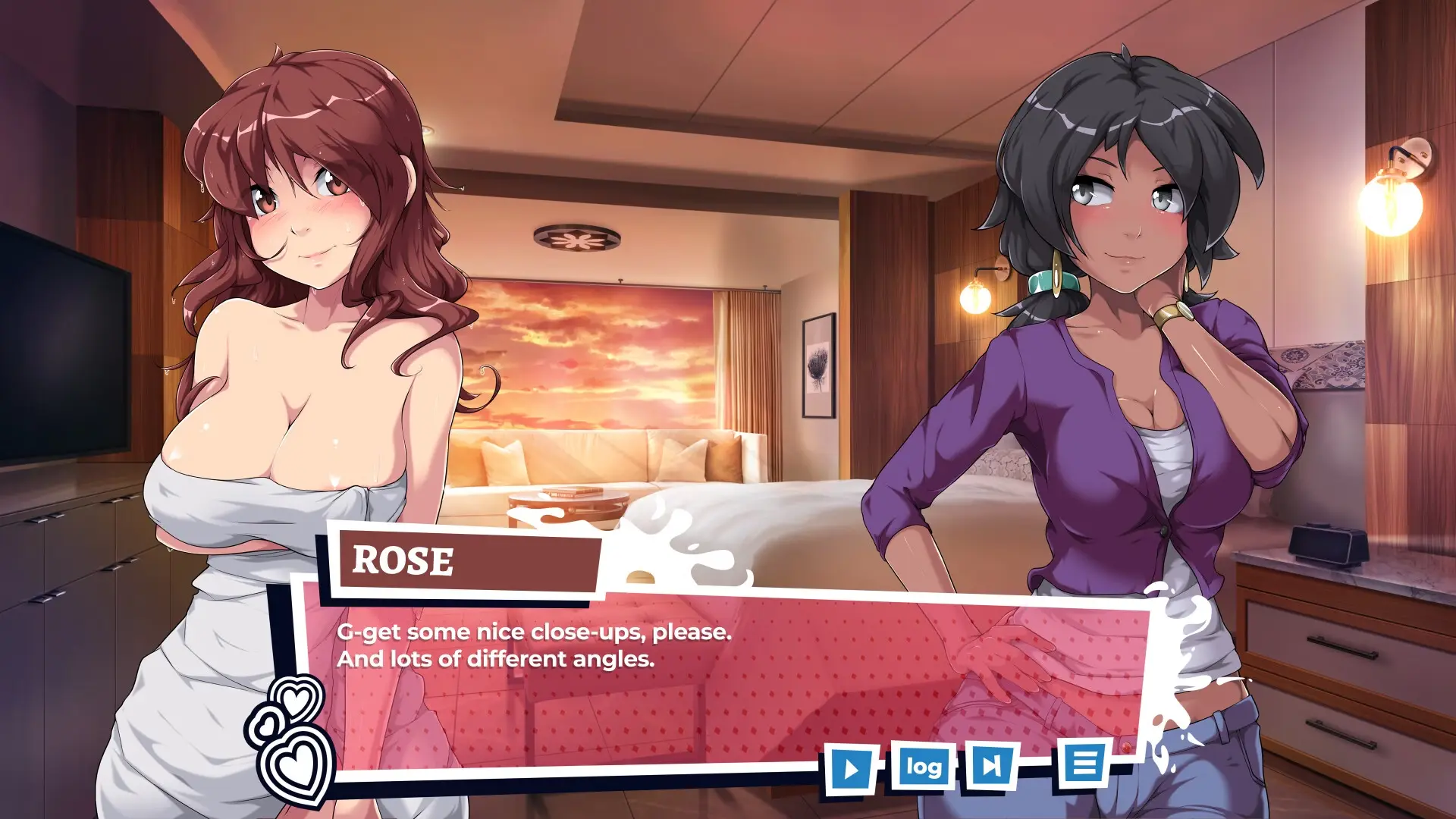Hey Stranger! I Dare You to Love Me! gameplay screenshot 3 (Ren'Py adult game) by Pound Cake Workshop – free download