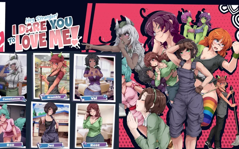 Hey Stranger! I Dare You to Love Me! cover 0.9.22 + DLC – Ren'Py adult game by Pound Cake Workshop free download