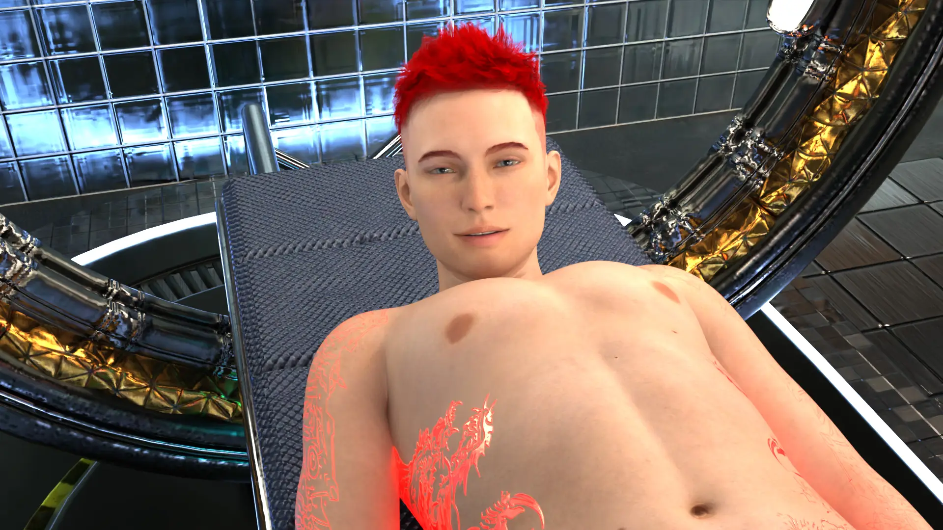 Galactic Athletes Blue League gameplay screenshot 6 (Ren'Py adult game) by Carter's Stories – free download