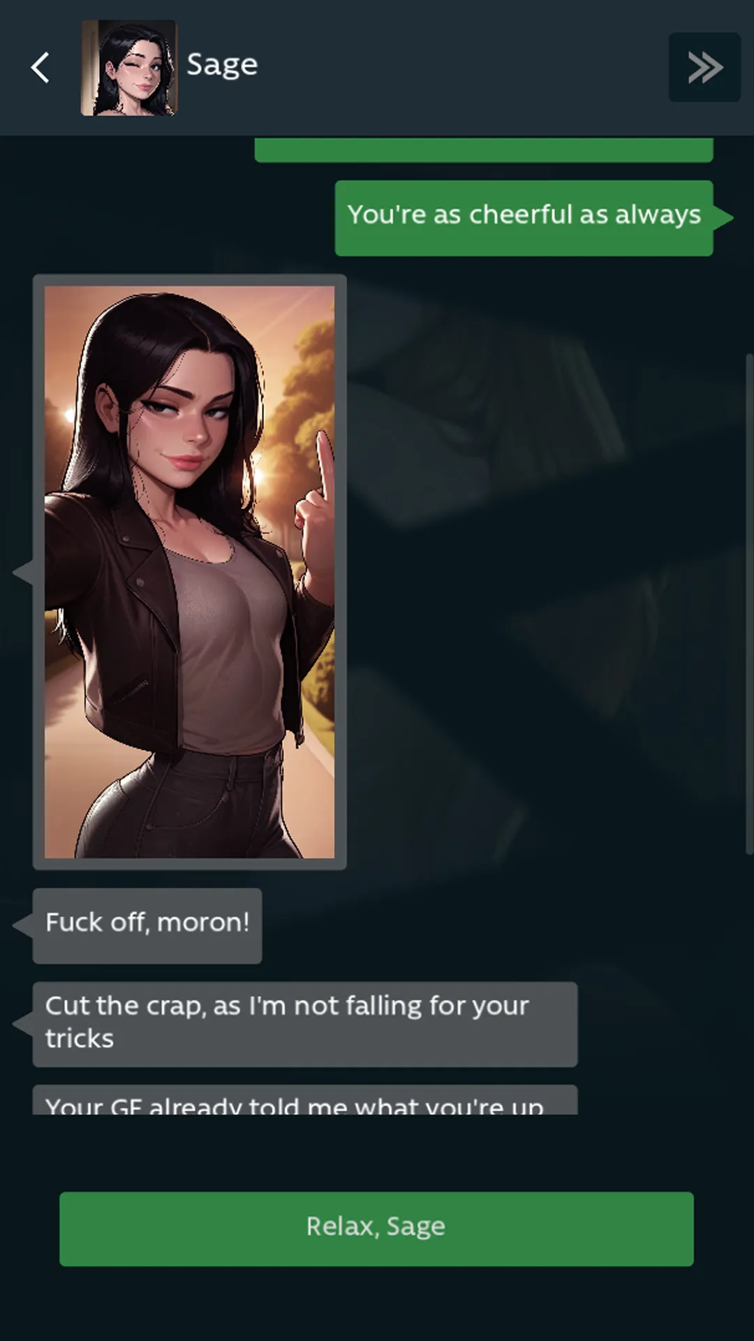 NTR Chat: College Issues gameplay screenshot 3 (Godot adult game) by KusoBin – free download