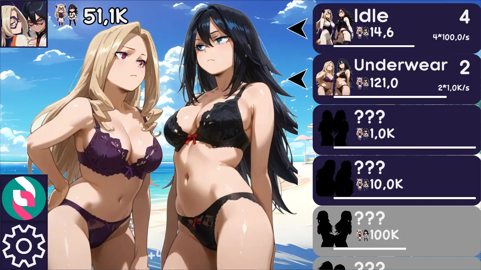 My Hero Academia Hentai Clicker gameplay screenshot 7 (Unity adult game) by SilenceOfTheNight – free download