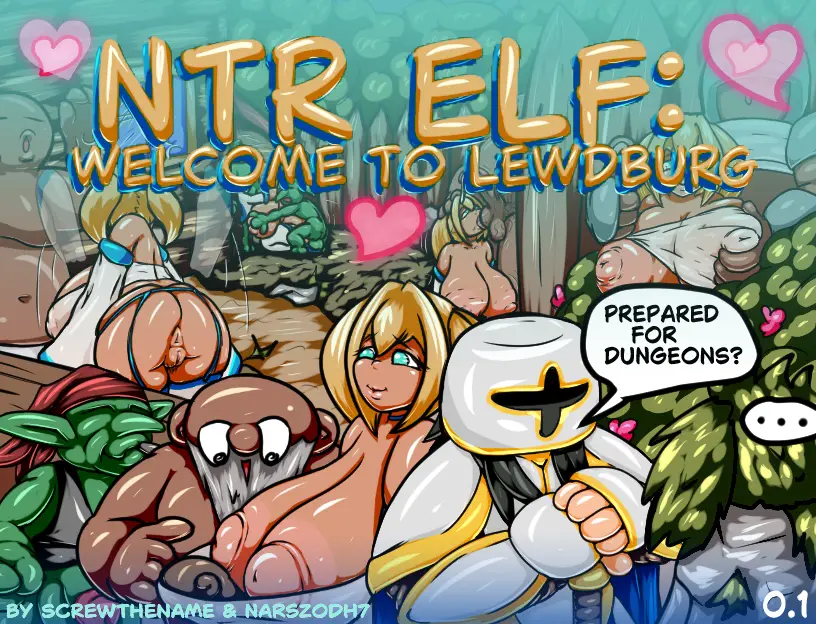 NTR Elf : Welcome to Lewdburg cover 0.2 – RPGM adult game by Screwthename Suscribestar free download