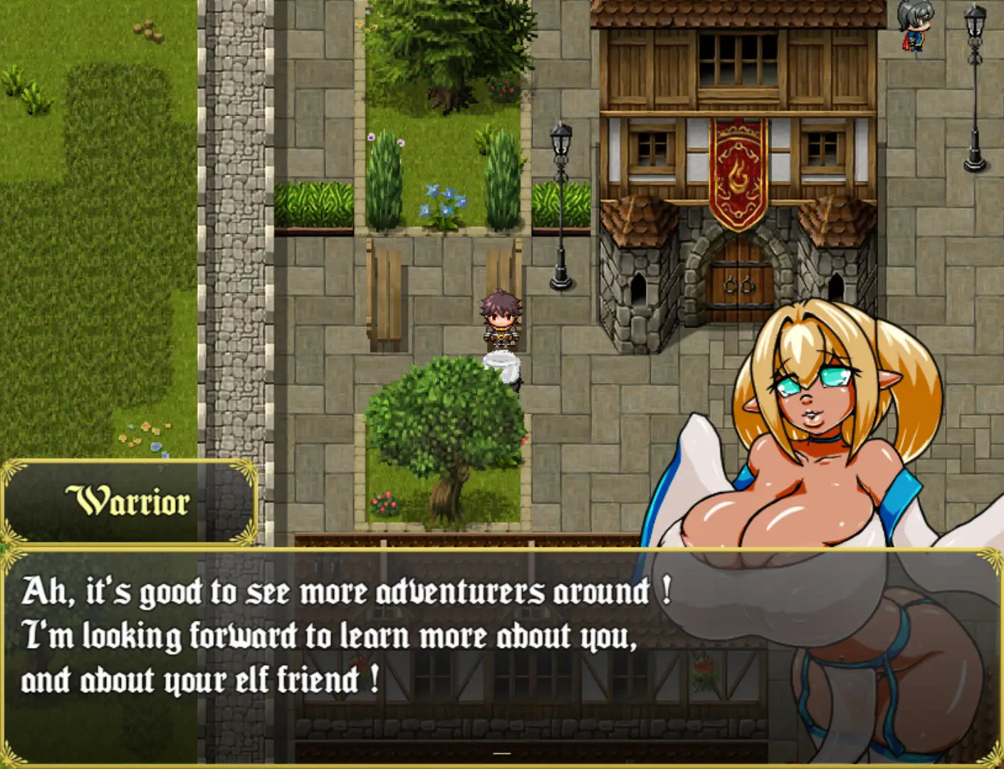 NTR Elf : Welcome to Lewdburg gameplay screenshot 7 (RPGM adult game) by Screwthename Suscribestar – free download
