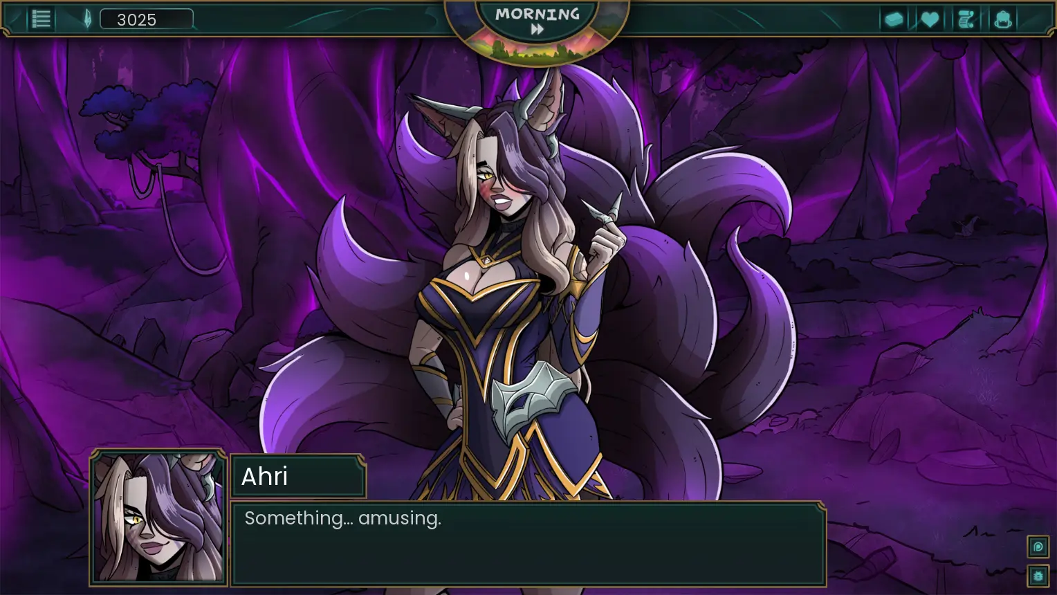 Lust in Runeterra gameplay screenshot 4 (Ren'Py adult game) by AfterDark Studio – free download