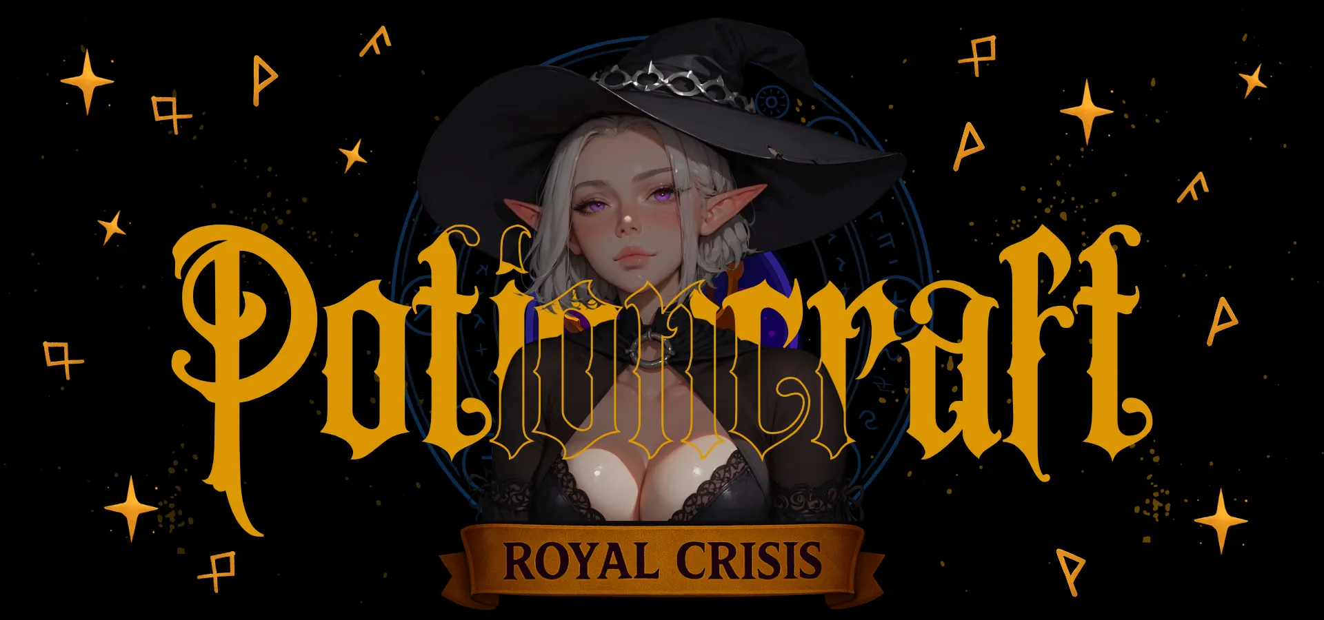 PotionCraft Royal Crisis cover 0.1.3 – HTML adult game by Naru free download
