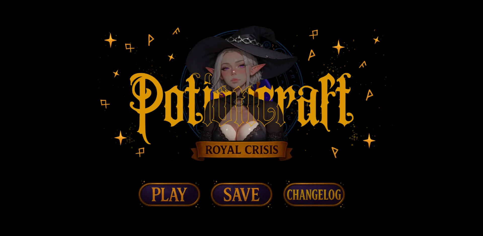 PotionCraft Royal Crisis gameplay screenshot 1 (HTML adult game) by Naru – free download