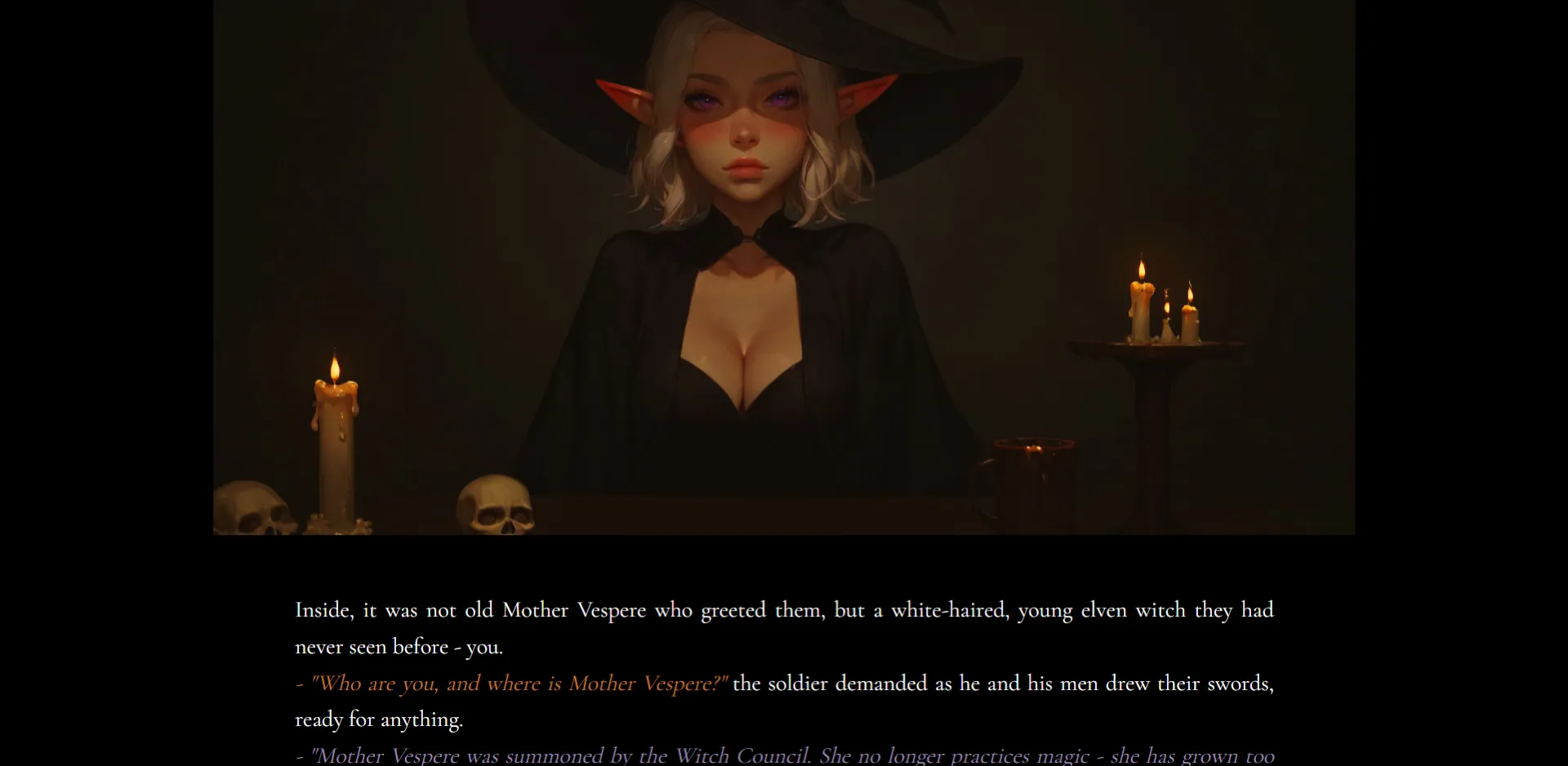PotionCraft Royal Crisis gameplay screenshot 2 (HTML adult game) by Naru – free download