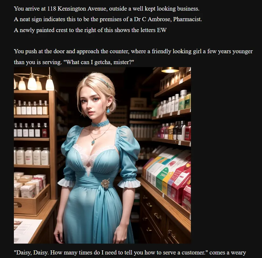 The Hellfire Club gameplay screenshot 5 (HTML adult game) by Scarlet Letters – free download