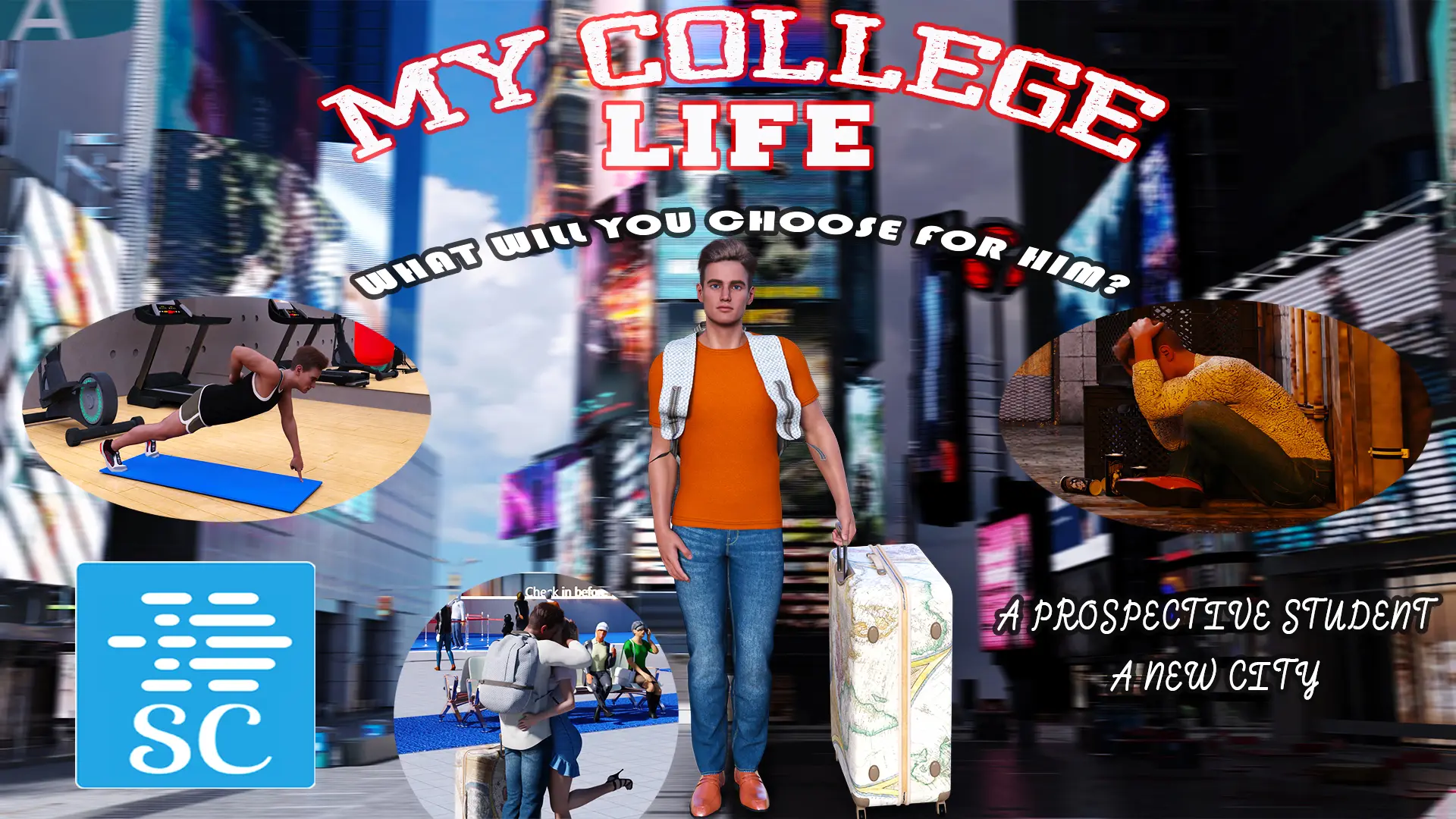 My College Life gameplay screenshot 8 (Ren'Py adult game) by SC – free download