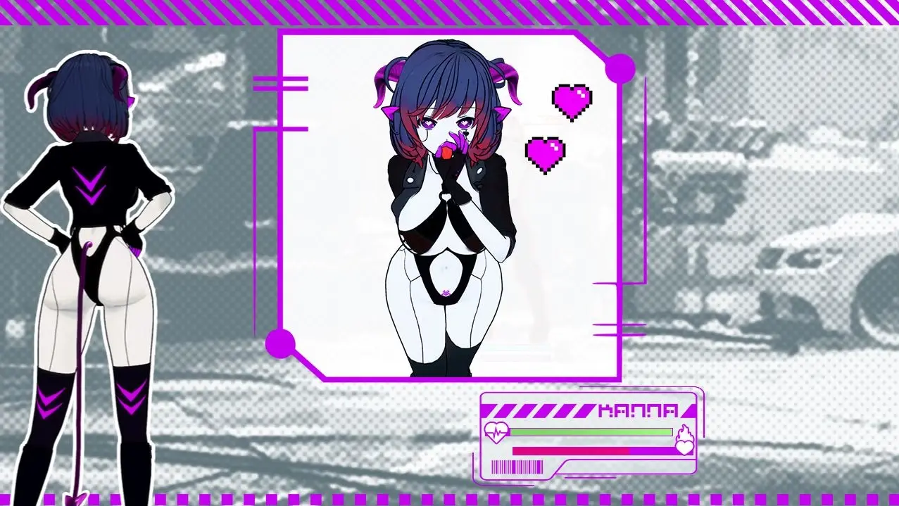 Neon City Succubus gameplay screenshot 3 (RPGM adult game) by knsdigitalstudio – free download