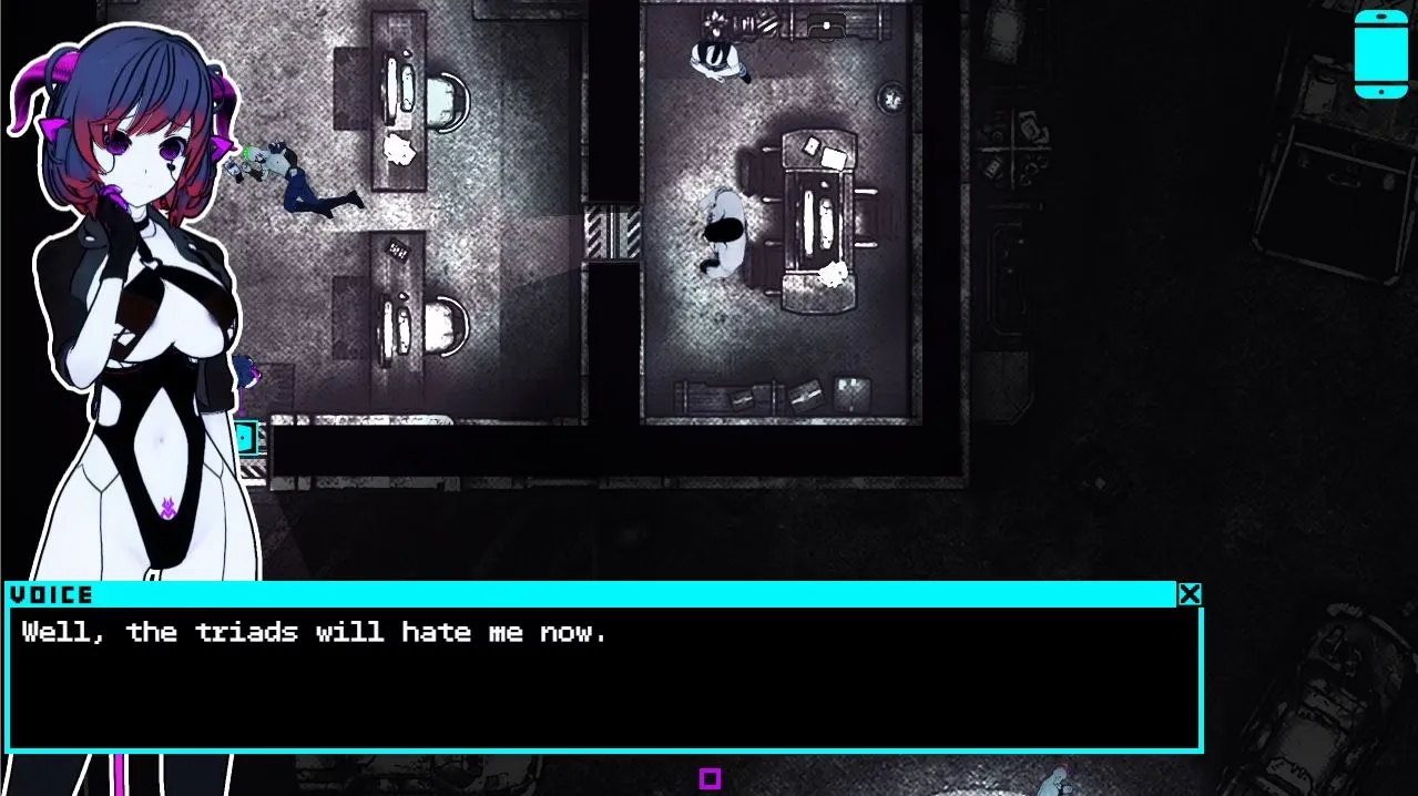 Neon City Succubus gameplay screenshot 9 (RPGM adult game) by knsdigitalstudio – free download