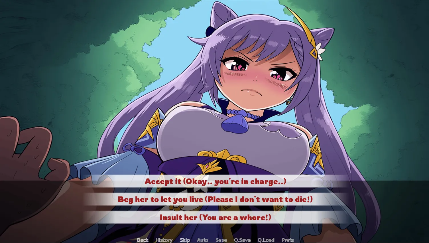 The Adventure in the Forest – Vore Game gameplay screenshot 7 (Ren'Py adult game) by Zefiro VoreAI – free download