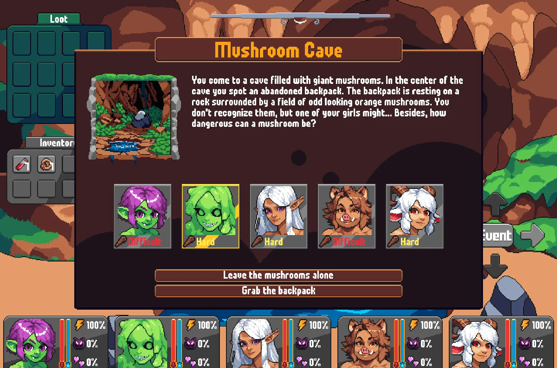 Monstrous Dungeon gameplay screenshot 1 (Others adult game) by Farhome Games – free download