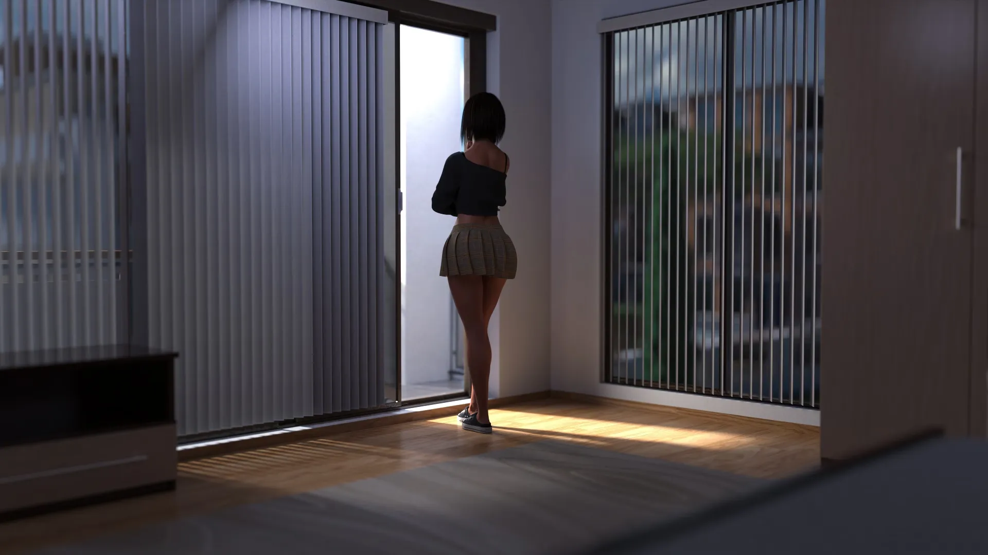 Troubles in the New City gameplay screenshot 4 (Ren'Py adult game) by DestructiveRaccoon – free download
