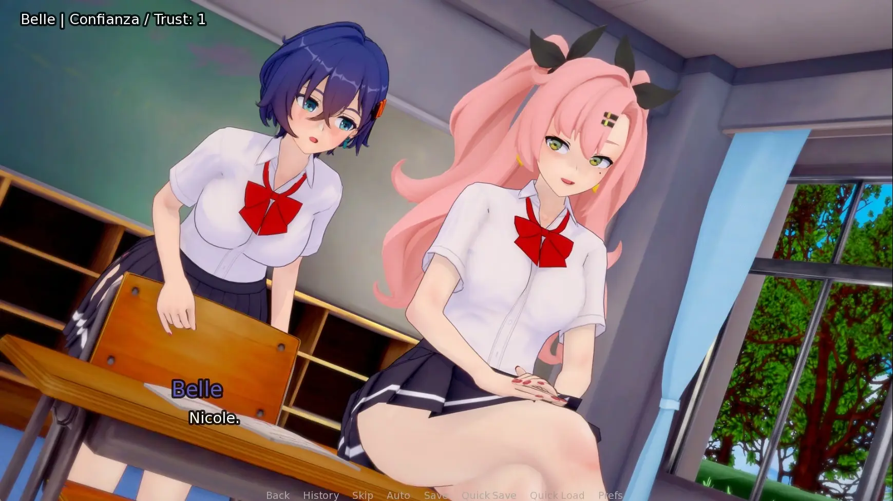Living With Belle gameplay screenshot 1 (Ren'Py adult game) by WaifuStudio – free download
