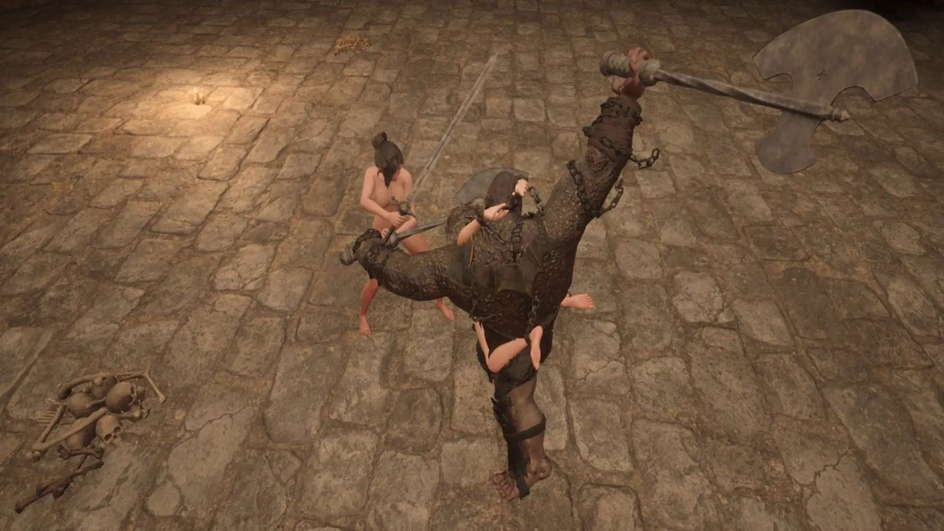 Depths of the Slave Dungeon gameplay screenshot 3 (Unreal Engine adult game) by PolkaStudio – free download