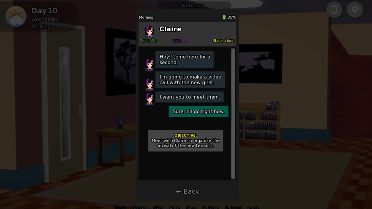 Taylor House gameplay screenshot 2 (Ren'Py adult game) by KlyvShadow – free download
