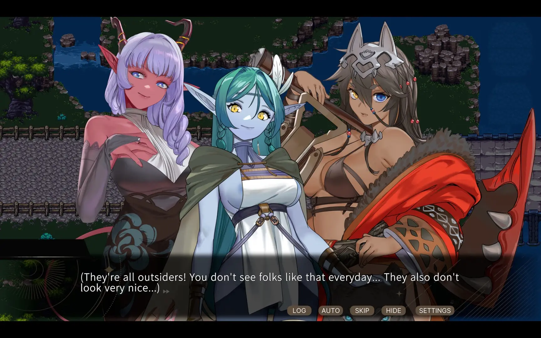 Stranger Maidens Please Protect Me! gameplay screenshot 5 (Unity adult game) by Volcanic Good Boy – free download