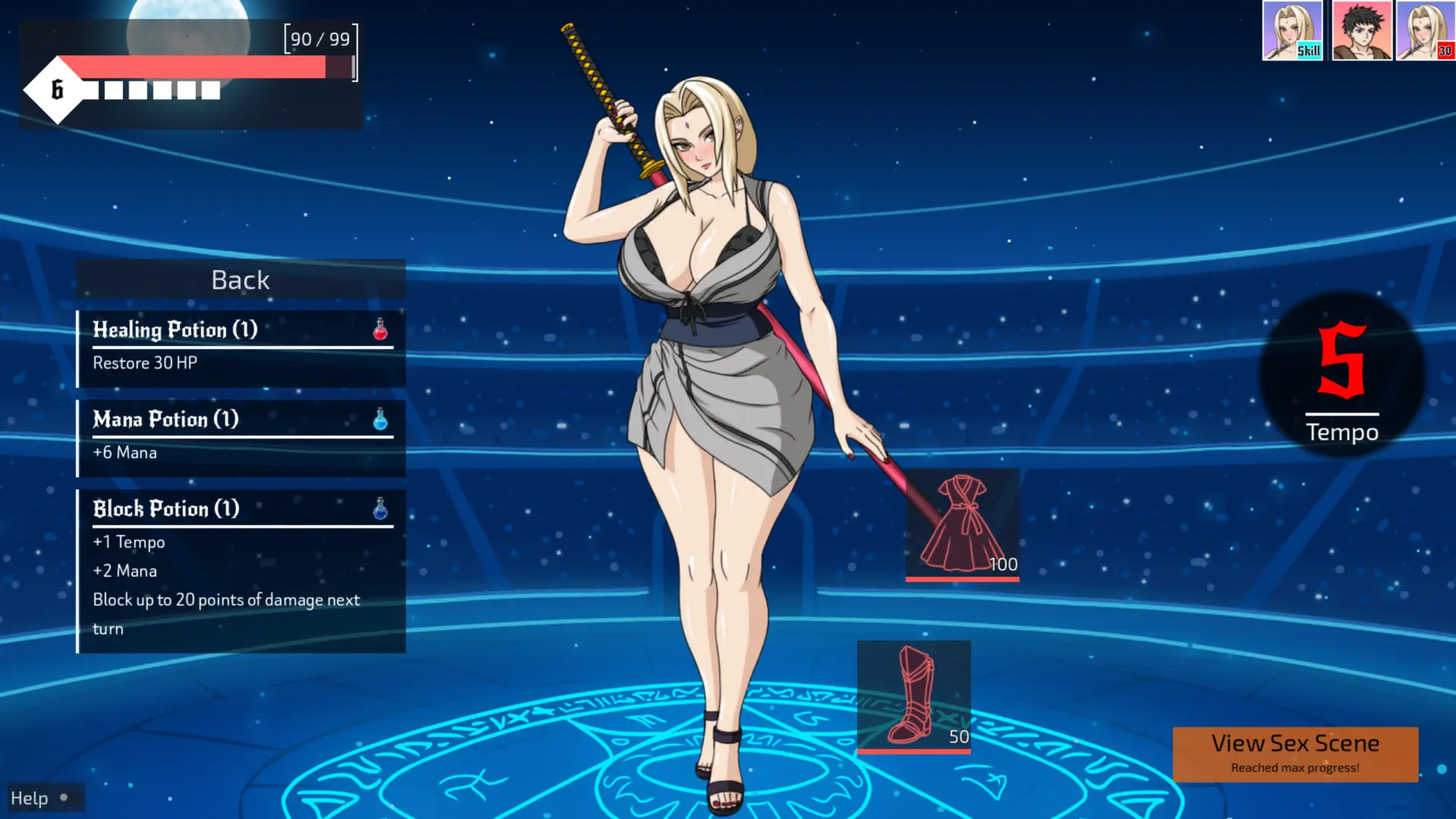 Lewd Armor gameplay screenshot 2 (Godot adult game) by OneBrushMan – free download