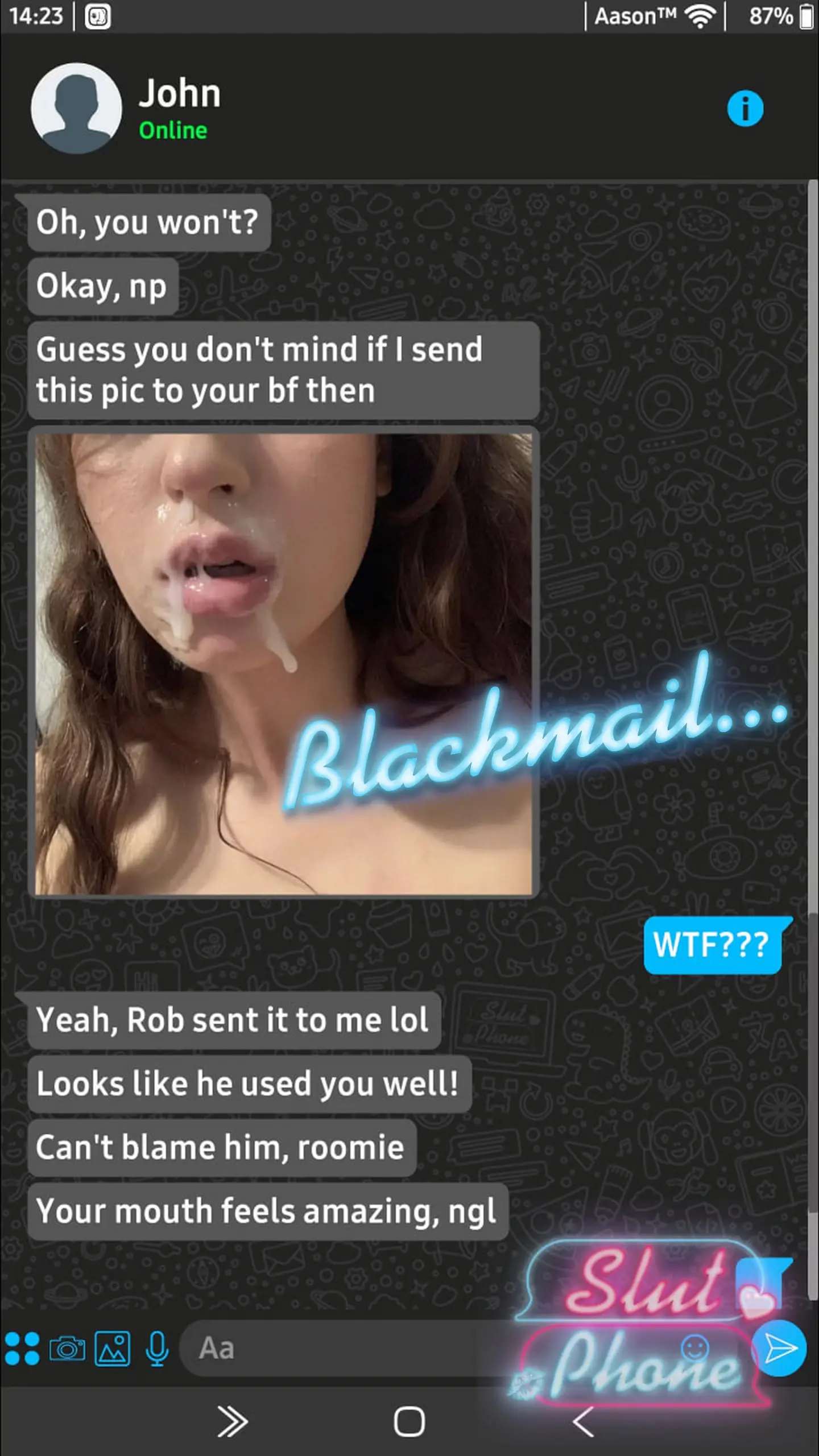Slut Phone gameplay screenshot 1 (Unity adult game) by Aason – free download