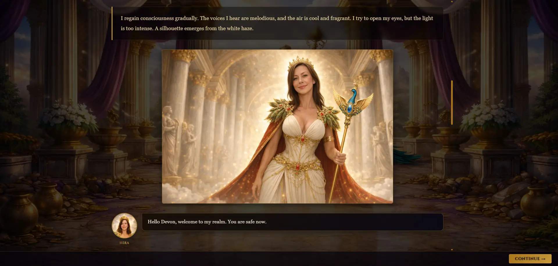 When Eternity Ends gameplay screenshot 4 (HTML adult game) by Moltes – free download