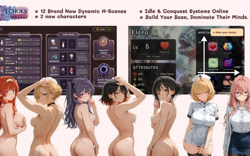 Echoes of Greed cover 0.3 Major Update – Ren'Py adult game by Icefox ( free download
