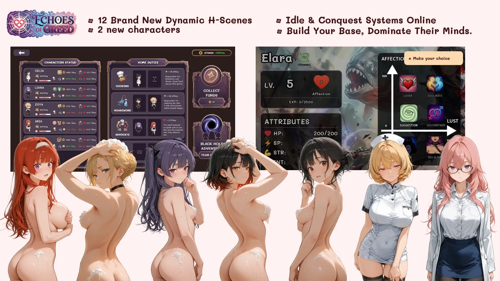 Echoes of Greed cover 0.3 Major Update – Ren'Py adult game by Icefox ( free download