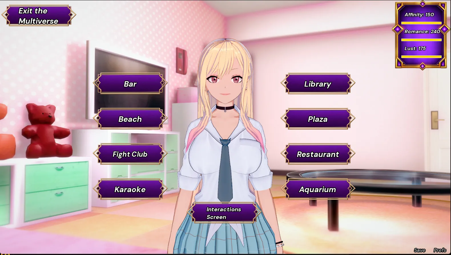 Isekai Multiverse gameplay screenshot 4 (Ren'Py adult game) by DD, Novisk – free download