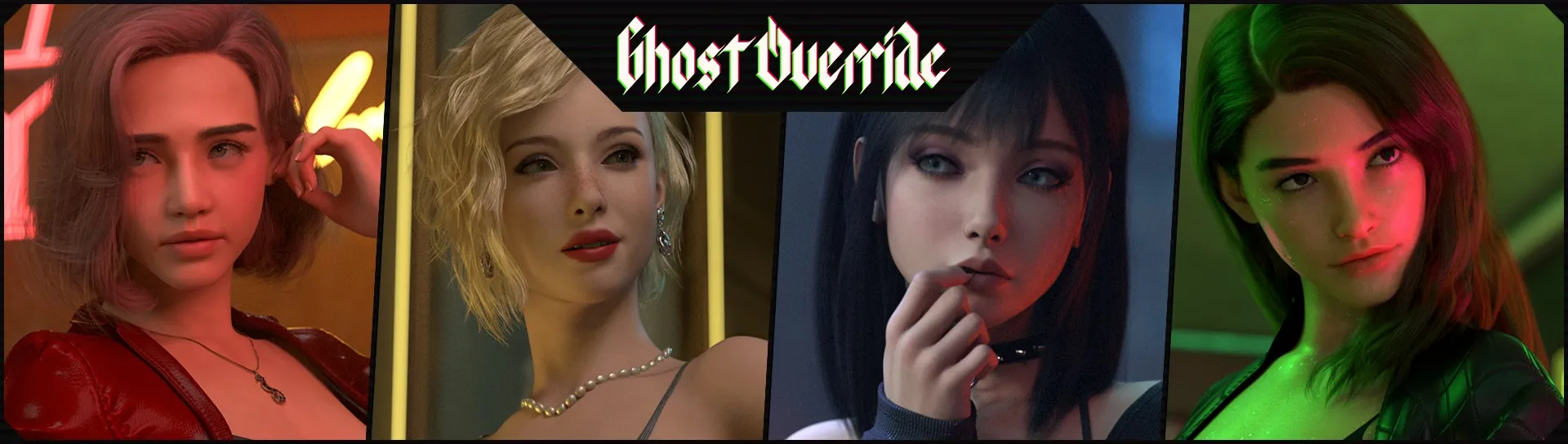 Ghost Override cover 0.1 – Ren'Py adult game by pxlWisp free download