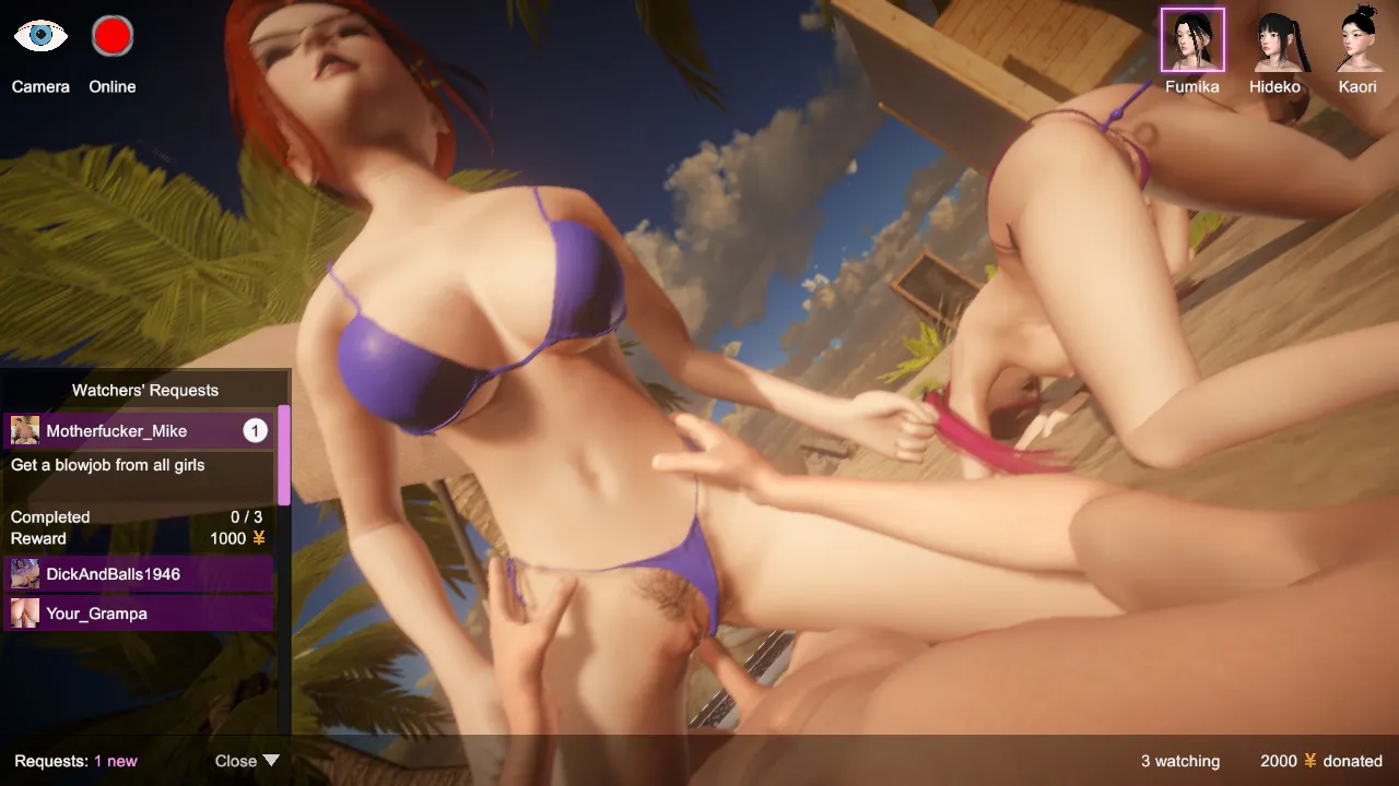 Webcam Gangbang gameplay screenshot 1 (Unity adult game) by Walter's Games – free download