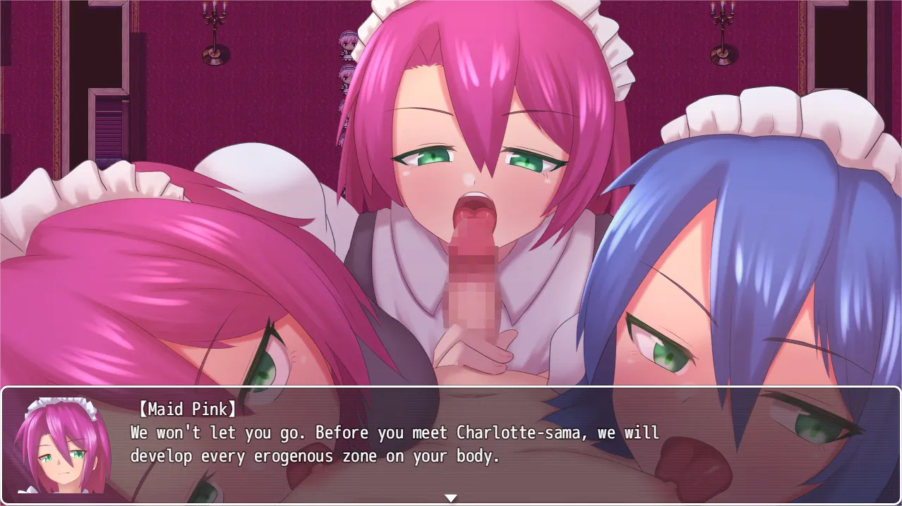 Charmin’ Tea Party gameplay screenshot 1 (RPGM adult game) by Lifies – free download