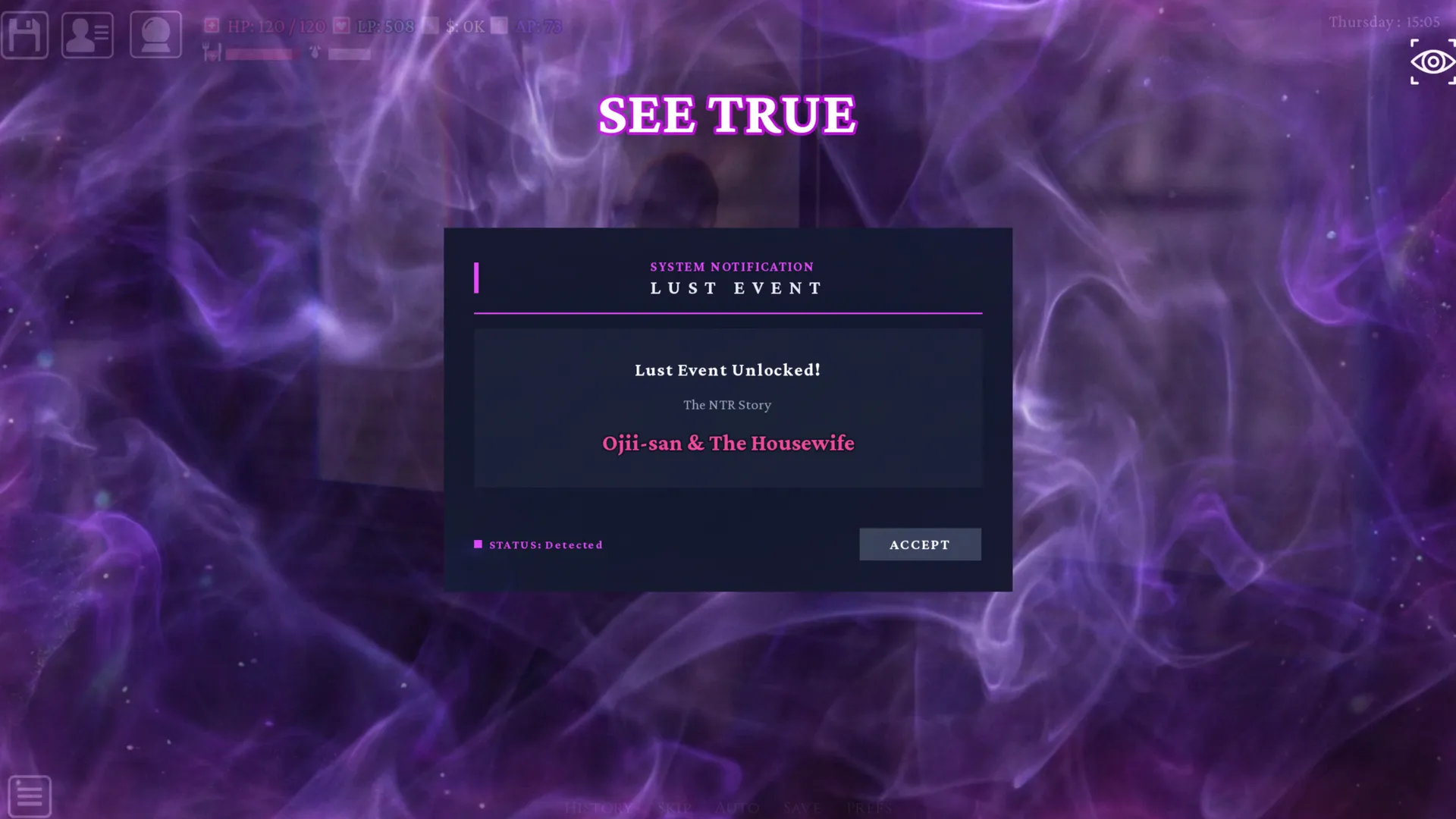 The Asmodeus Eyes gameplay screenshot 22 (Ren'Py adult game) by Lux Elly – free download