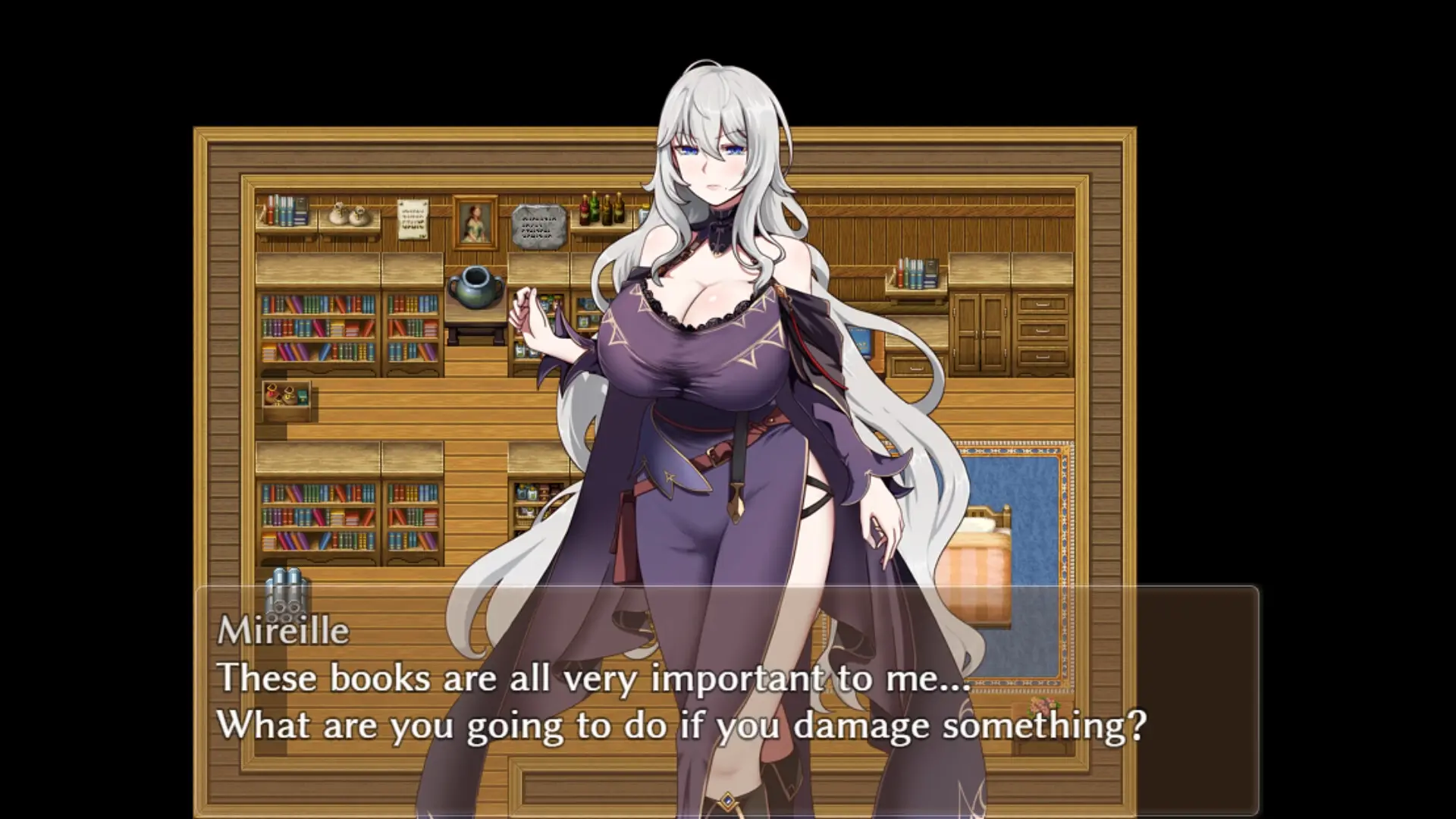 The Witch’s Disciples gameplay screenshot 3 (RPGM adult game) by Bloomflash – free download