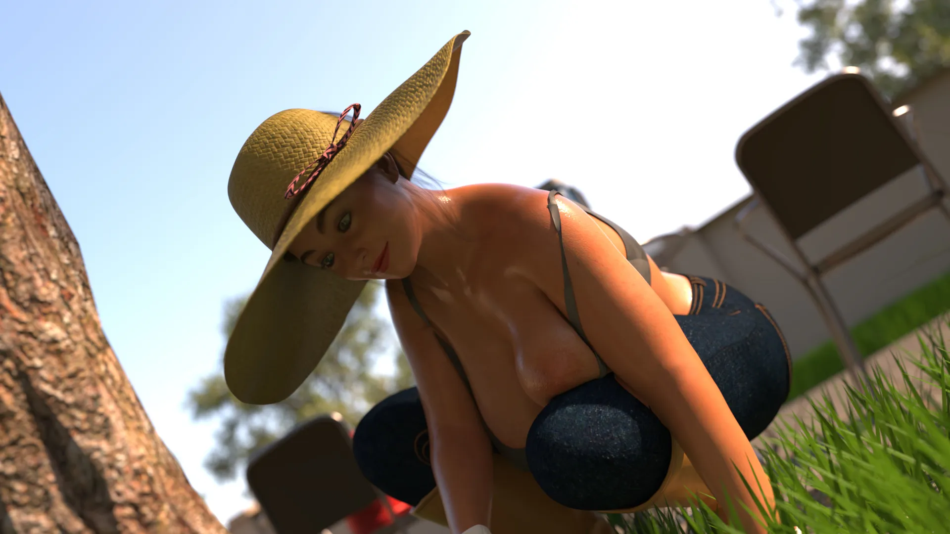 Exhibitionist Wife gameplay screenshot 6 (Ren'Py adult game) by White foam – free download