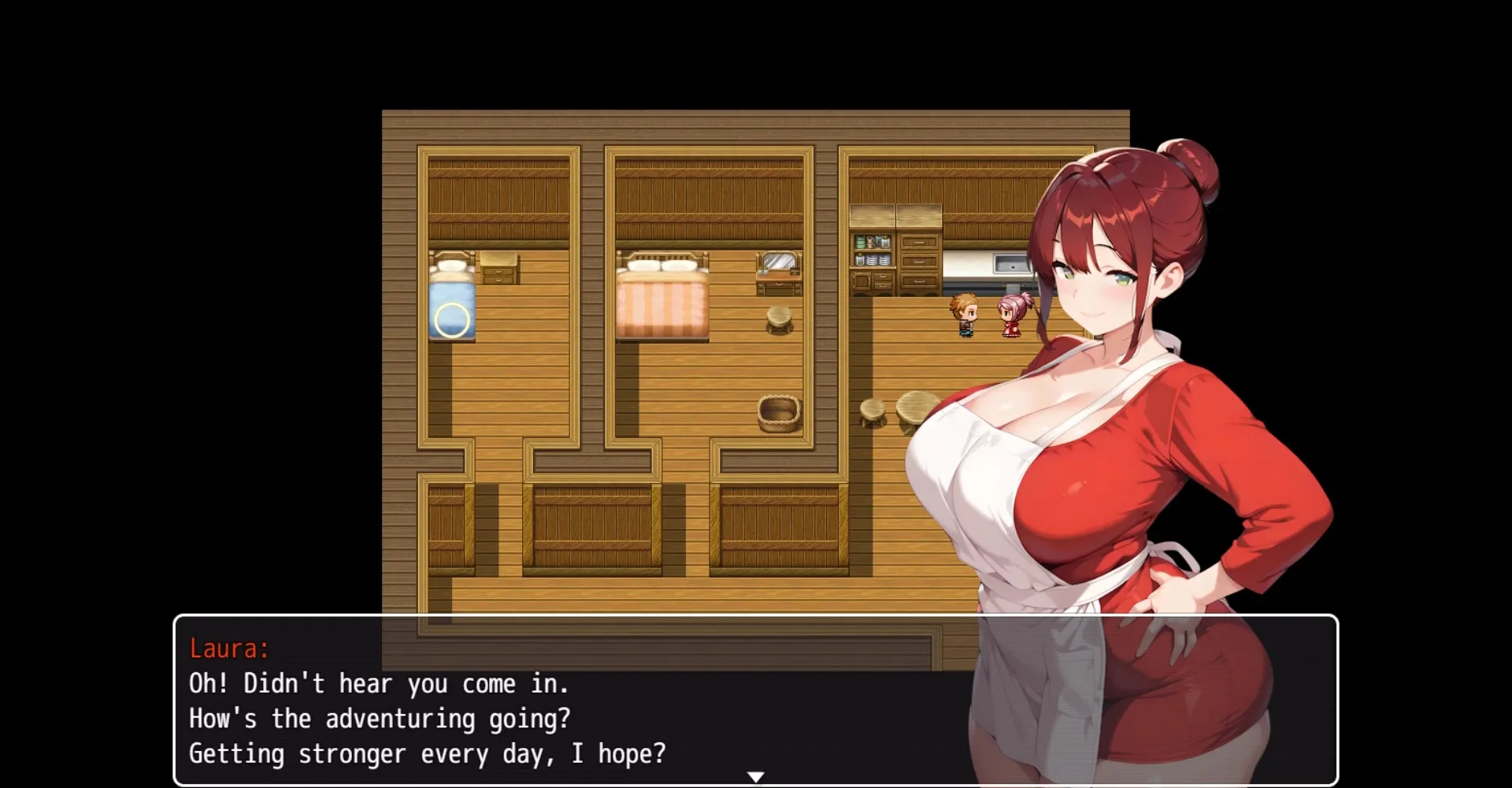 Laura and the NTR Village gameplay screenshot 2 (RPGM adult game) by MislightGames – free download
