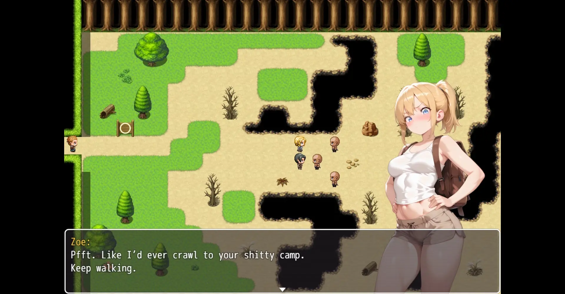 Laura and the NTR Village gameplay screenshot 7 (RPGM adult game) by MislightGames – free download