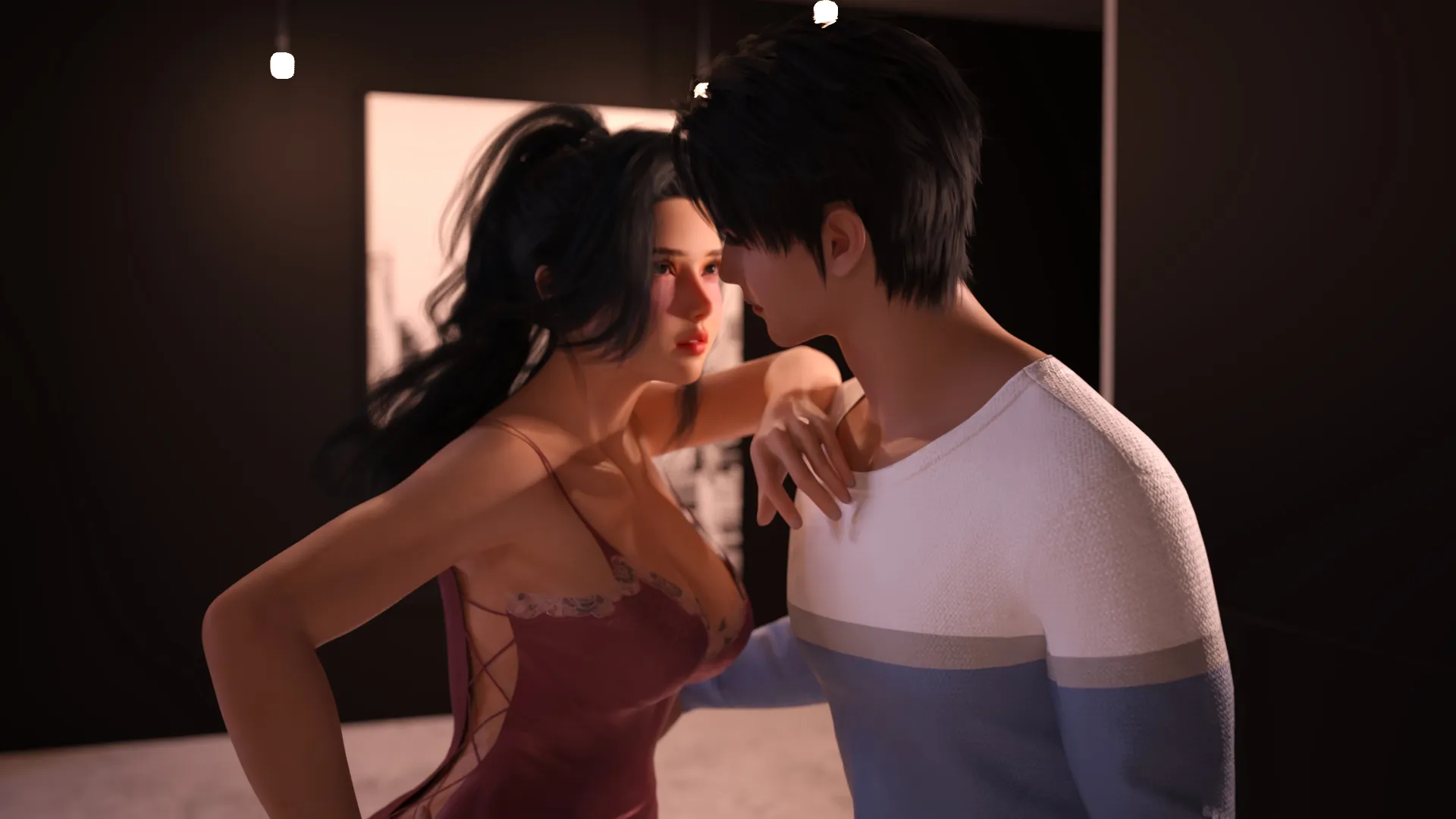 The Moonlit Awakening gameplay screenshot 1 (Ren'Py adult game) by DarkStream Studio – free download