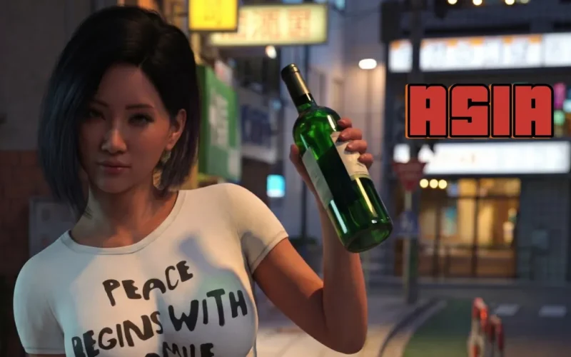 Asia Town cover 0.1 EA – Ren'Py adult game by HB Studio free download