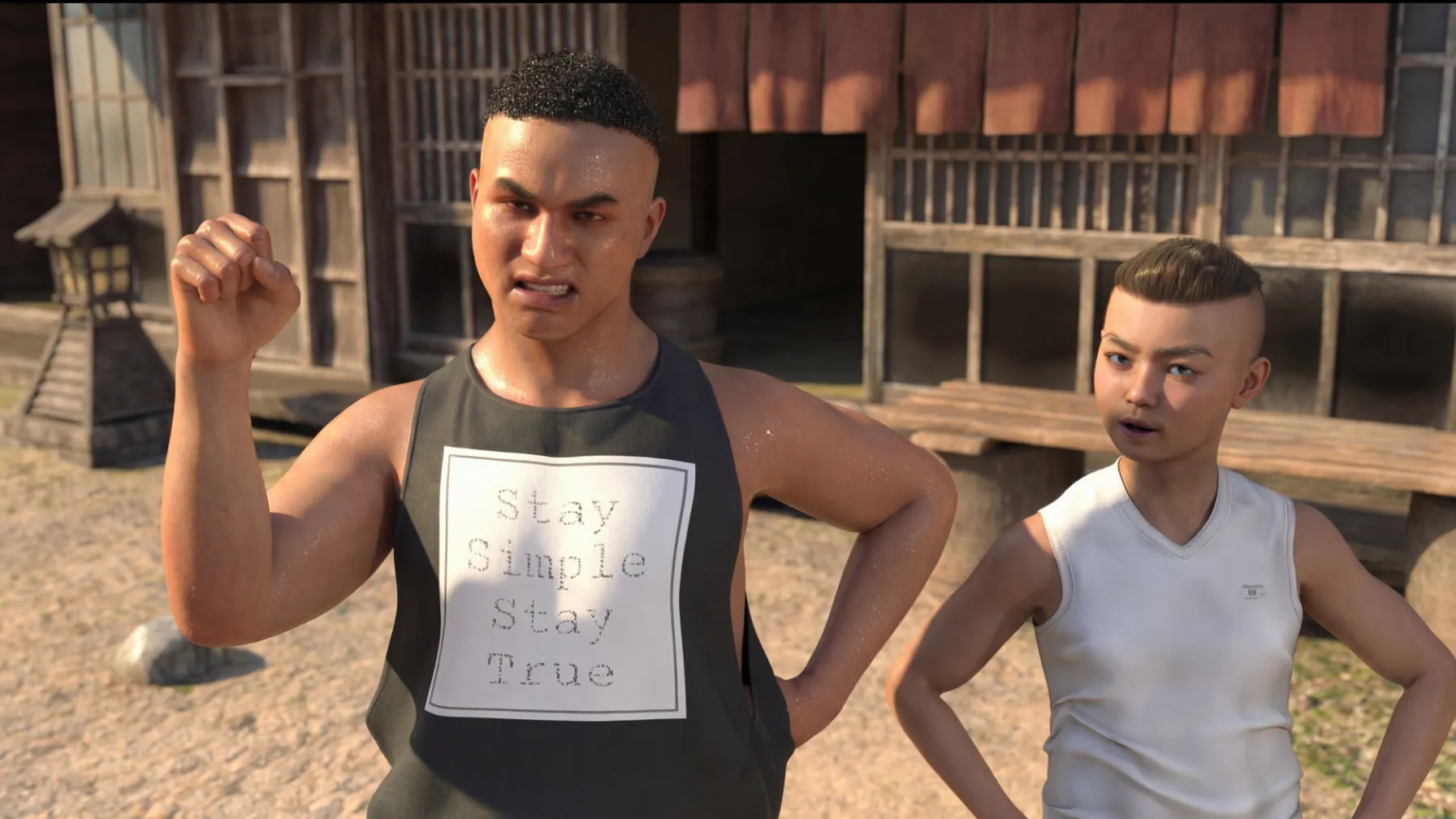 Asia Town gameplay screenshot 2 (Ren'Py adult game) by HB Studio – free download