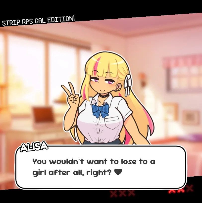 Strip Rock, Paper, Scissors: GAL EDITION DEMO gameplay screenshot 2 (Others adult game) by YubariOnsen – free download