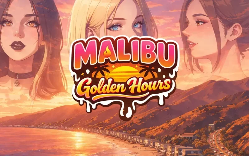 Malibu: Golden Hours cover 1.0 – Ren'Py adult game by Private Frame Games free download