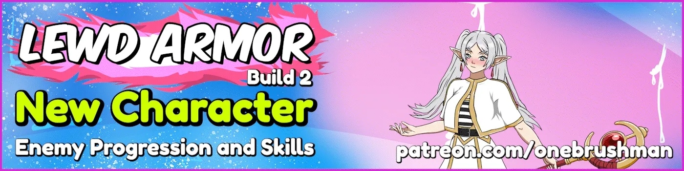 Lewd Armor cover Build 2.0 – Godot adult game by OneBrushMan free download