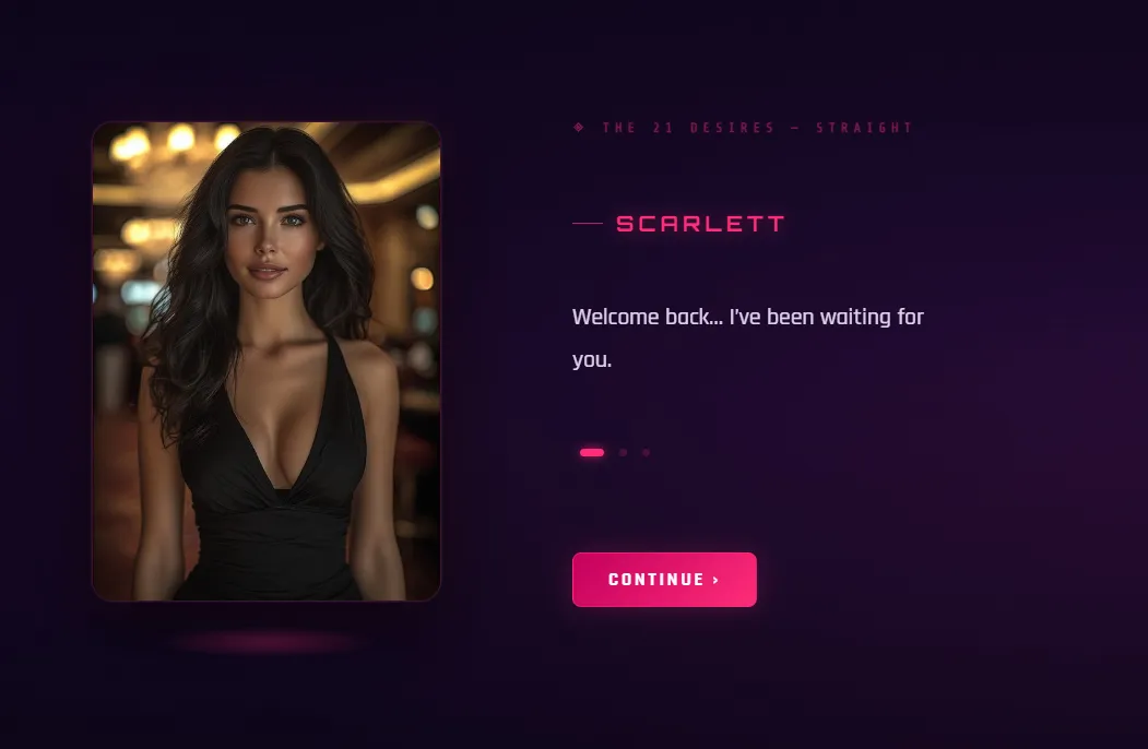 The 21 Desires gameplay screenshot 4 (HTML adult game) by Draggora Studio – free download