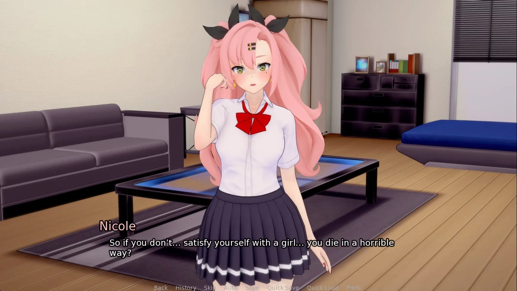 Living With Belle gameplay screenshot 6 (Ren'Py adult game) by WaifuStudio – free download